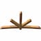 Ekena Millwork Alberta Rough Sawn Timber Gable Bracket, Western Red Cedar, 108"W x 58"H x 6"D x 6"F, 13/12 Pitch GBW108X58X0606ALB00RWR - alternate 2